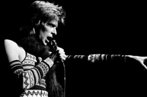 David Bowie, Pointing On Stage, New York City, 1973