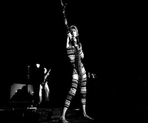 David Bowie, Posing on Stage, New York City, 1973