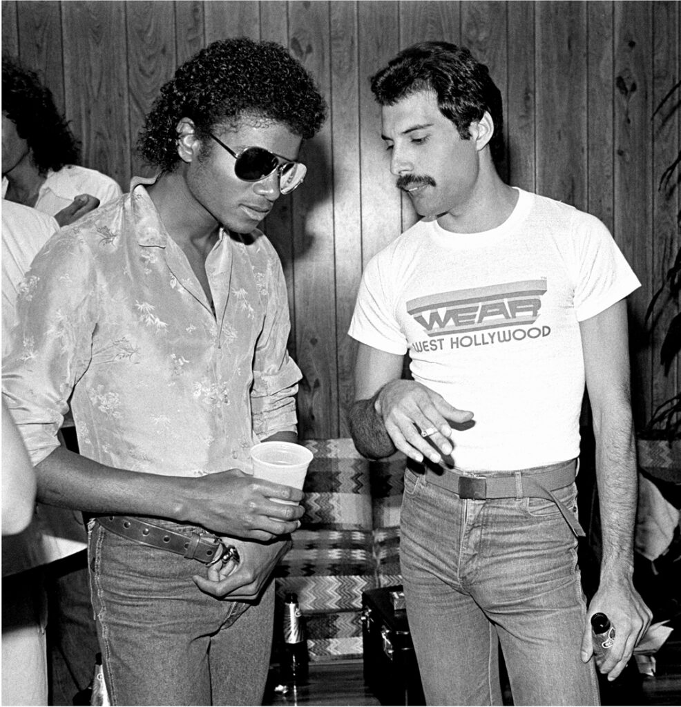 Michael Jackson & Freddie Mercury, Los Angeles, 1980