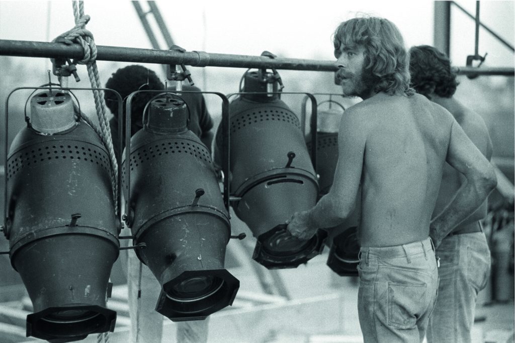 Chip Monck, Woodstock, 1969