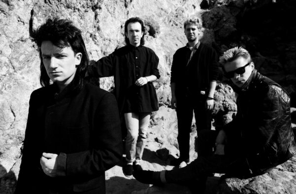 U2 at Zuma Beach, California, 1985