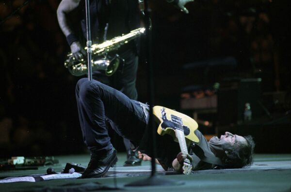 Bruce Springsteen, on back, Los Angeles, 1981