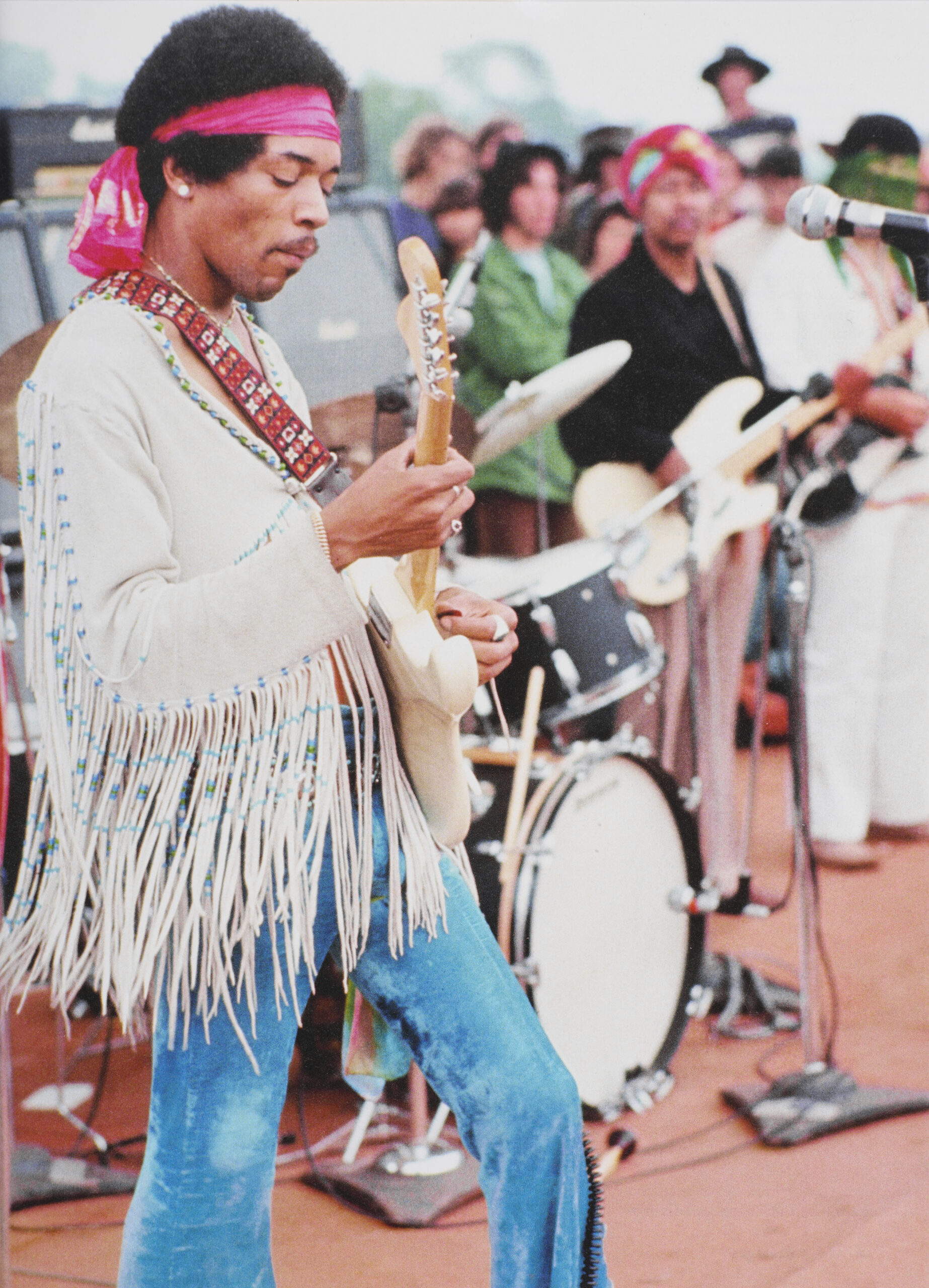 Jimi Hendrix playing The Star Spangled Banner at Woodstock, NY, 1969